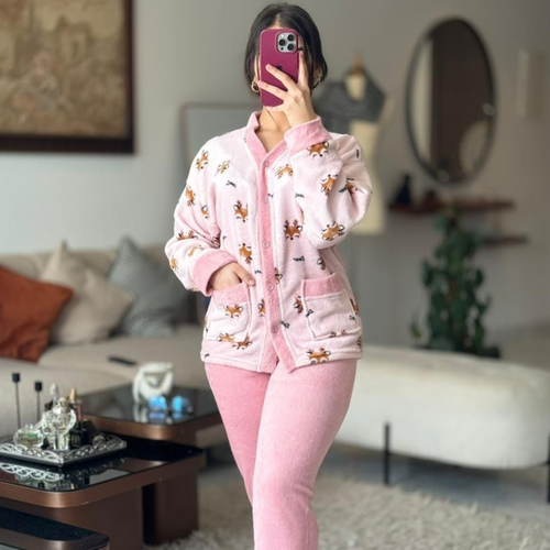 Pyjama en Laine Ultra-Doux – Confort & Chaleur Assurés