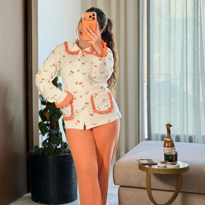 Pyjama 2 Pièces en Dentelle – Élégance & Confort pour vos Nuits