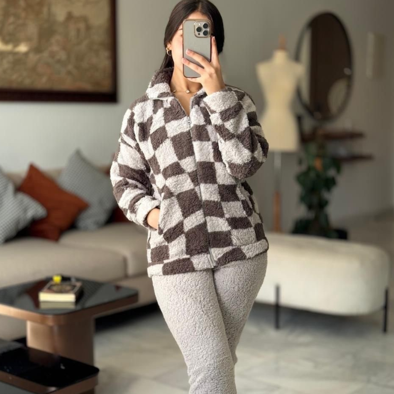 Pyjama en Laine Ultra-Doux – Confort & Chaleur Assurés